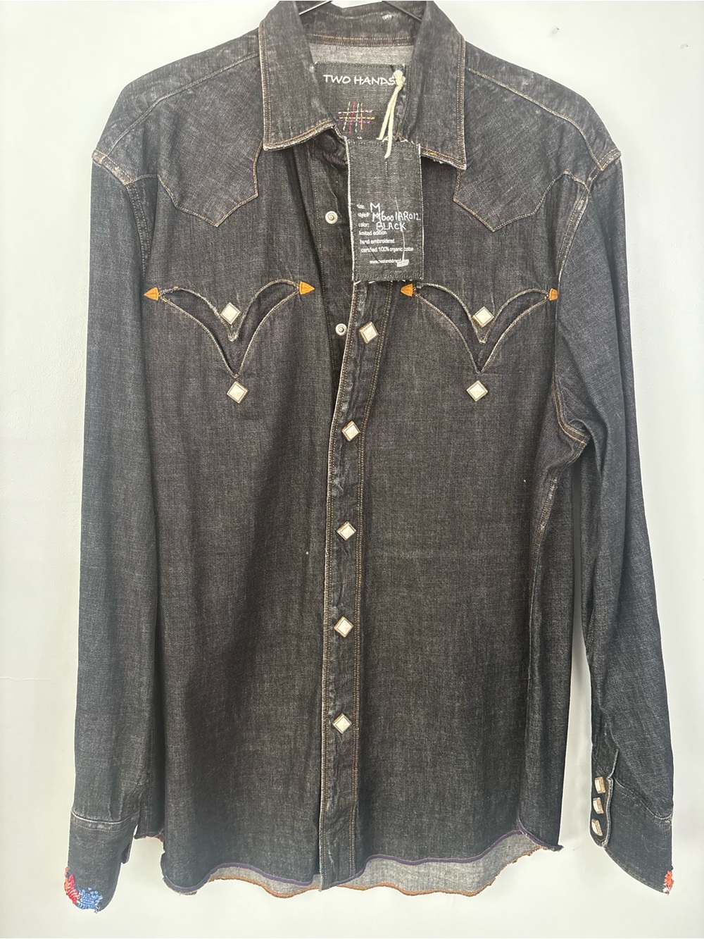 Black Denim Western Jean Jacket